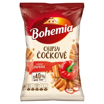 Obrázek Bohemia Chipsy čočkové s příchuti paprika 65g
