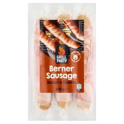 Obrázek GRILL Party Párky se sýrem obalené slaninou 300g