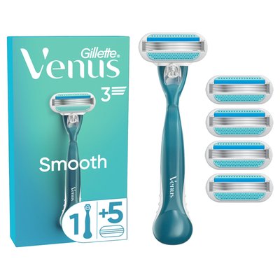 Obrázek Gillette Venus Smooth Dámský Holicí Strojek s 1 Náhradními Holicími Hlavicemi