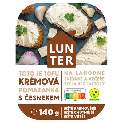 Obrázek LUNTER KRÉMOVÁ POMAZÁNKA S ČESNEKEM 140G