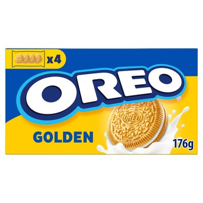 Obrázek Oreo sušenky Golden s náplní s vanilkovou příchutí 176g