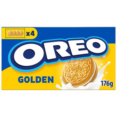 Obrázek Oreo sušenky Golden s náplní s vanilkovou příchutí 176g