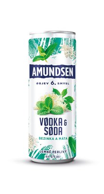 Obrázek Amundsen Vodka & Bezinka & Máta 6% 0,25