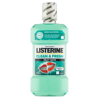 Obrázek LISTERINE Clean & Fresh Mild Taste ústní voda 500ml