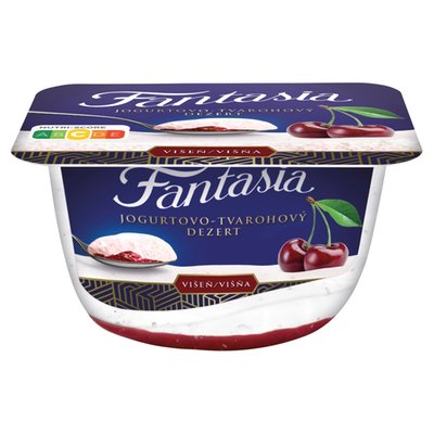 Obrázek Fantasia Jogurtovo-tvarohový dezert s višňovou vrstvou 125g
