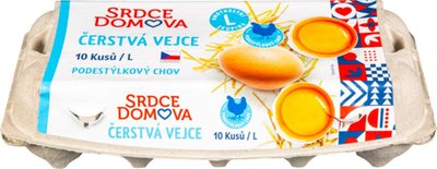 Obrázek Podestýlková vejce Srdce domova L 10 ks