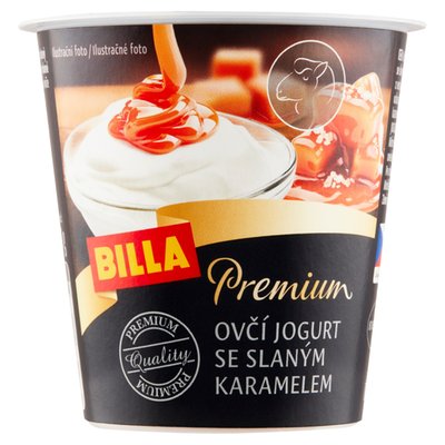 Obrázek BILLA Premium Ovčí jogurt se slaným karamelem 150g