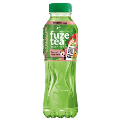 Obrázek FuzeTea Green Tea jahoda aloe vera 500ml