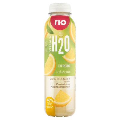 Obrázek Rio Vitamín H2O citrón s dužinou 400ml