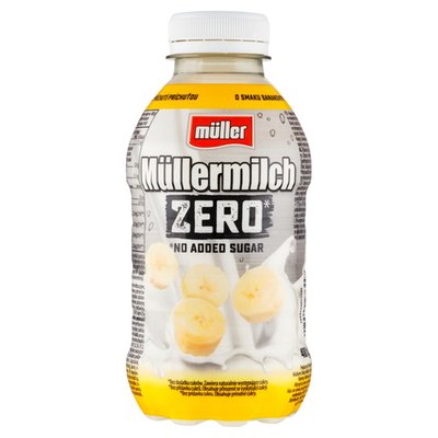 Obrázek Müller Müllermilch Zero mléčný nápoj s banánovou příchutí 400g