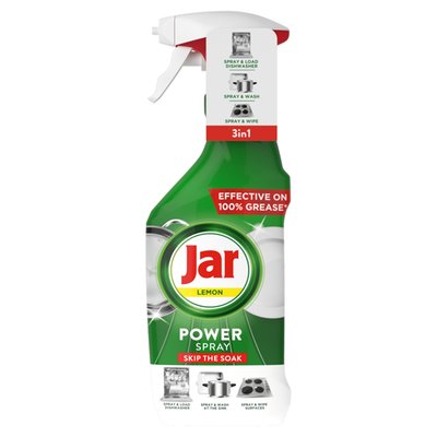Obrázek Jar Power Spray, 3v1, Víceúčelový Sprej Na Nádobí A Do Kuchyně, Citronová Vůně, 500 ml