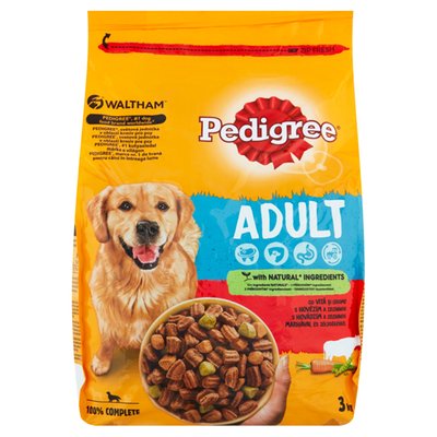 Obrázek Pedigree Adult s hovězím a zeleninou 3kg 