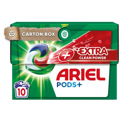 Obrázek Ariel Extra Clean All-in-1 PODS, Kapsle Na Praní, 10 Praní