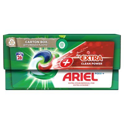Obrázek Ariel Extra Clean All-in-1 PODS, Kapsle Na Praní, 26 Praní