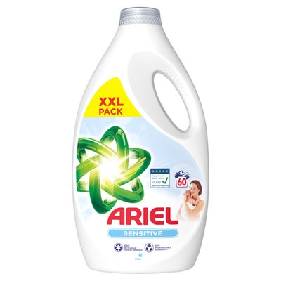 Obrázek Ariel Washing Liquid,,  60 Washes  Sensitive Skin Clean & Fresh