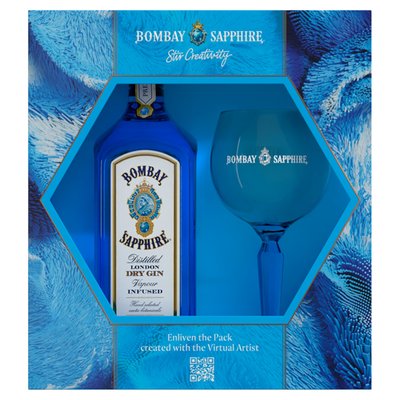 Obrázek Bombay Sapphire London Dry Gin 700ml + sklo