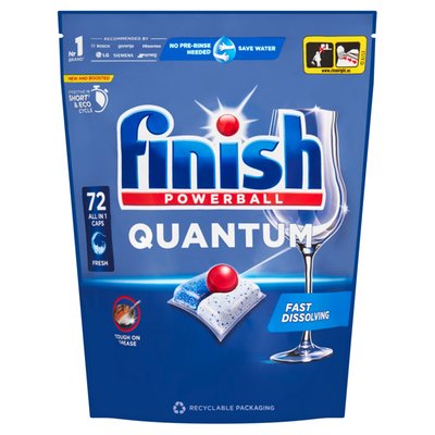 Obrázek Finish Powerball Quantum All in 1 Fresh kapsle do myčky nádobí 72 ks 748,8g