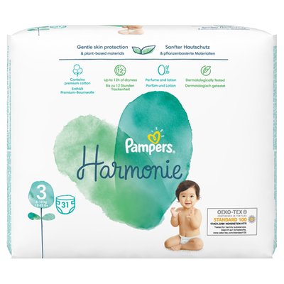 Obrázek Plenkové kalhotky Pampers Harmonie velikost 3, 6-10 kg 31ks