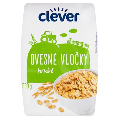 Obrázek clever Ovesné vločky hrubé 500g