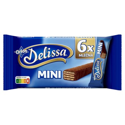 Obrázek DELISSA Mini oplatky s kakaovou náplní v mléčné čokoládě 6 x 18g
