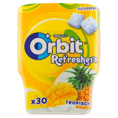 Obrázek Wrigley's Orbit Refreshers žvýkačka bez cukru s ovocnou příchutí se sladidly 30 ks 67g