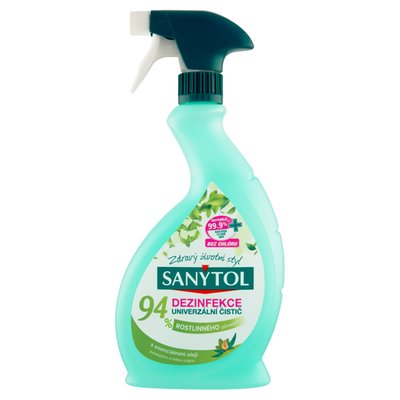 Obrázek Sanytol Dezinfekce univerzální čistič s esenciálními oleji eukalyptem a mátou origins 500ml