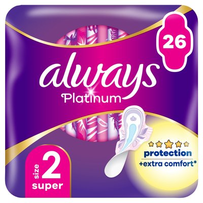 Obrázek Always Platinum Super Hygienické Vložky S Křidélky 26 ks