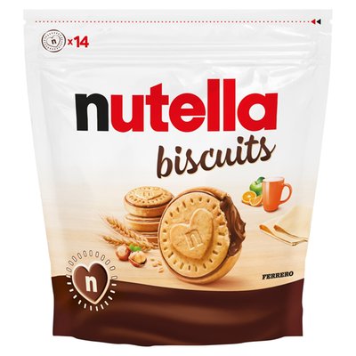 Obrázek Nutella Biscuits sušenka plněná lískooříškovou pomazánkou s kakaem 193g