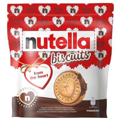 Obrázek Nutella Biscuits sušenka plněná lískooříškovou pomazánkou s kakaem 193g