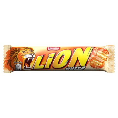 Obrázek LION WHITE tyčinka s karamelovou náplní a křupinkami 42g