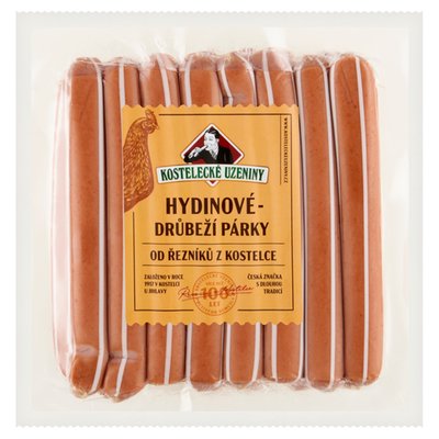 Obrázek Kostelecké Uzeniny Drůbeží párky 1,000kg