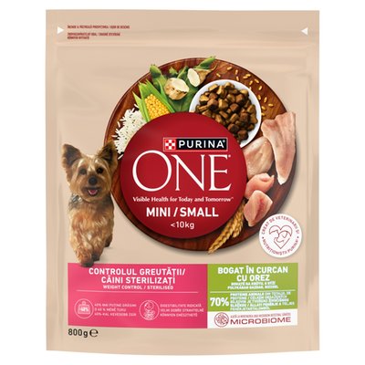 Obrázek Purina ONE Mini Weight Control granule pro psy krůta 800g