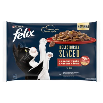 Obrázek FELIX Deliciously Sliced lahodný výběr v želé 4 x 80g