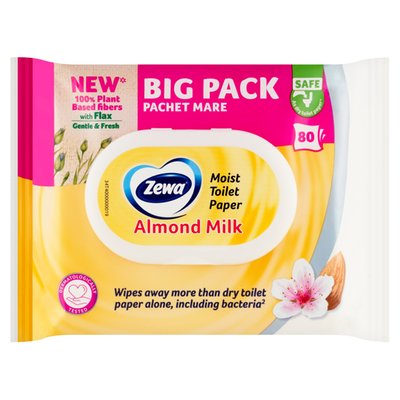 Obrázek Zewa Almond Milk vlhčený toaletní papír 80 ks