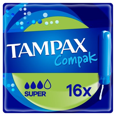 Obrázek Tampax Compak Super Tampony S Aplikátorem16 ks