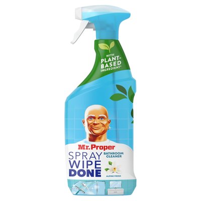 Obrázek Mr Proper Spray Wipe Done Odmašťovací Čisticí Sprej Alpine Fresh 800ml