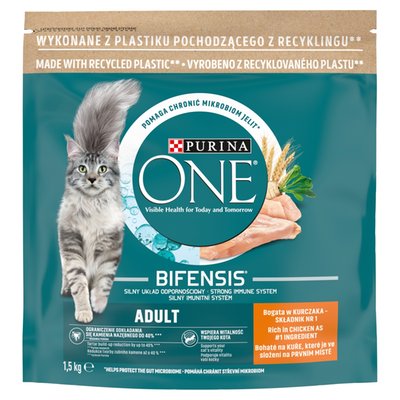 Obrázek Purina ONE Bifensis Adult granule pro kočky kuře 1,5kg