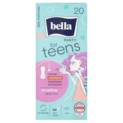 Obrázek Bella For Teens Panty Sensitive ultratenké slipové vložky 20 ks