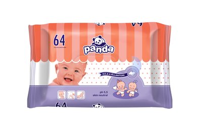 Obrázek Panda - čistící ubrousky - á 64 ks