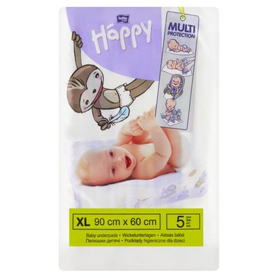 Obrázek Bella Baby Happy Dětské hygienické podložky XL 90 cm x 60 cm 5 ks