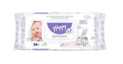 Obrázek HAPPY Baby - čistící ubrousky Sensitive - á 56 ks