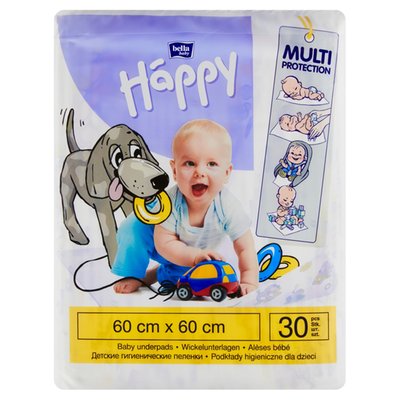 Obrázek Happy Dětské hygienické podložky 60 x 60 cm á 30 ks