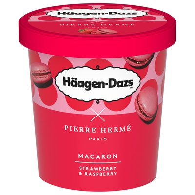 Obrázek Häagen Dazs zmrzlina Makronky Jahoda a Malina 420ml