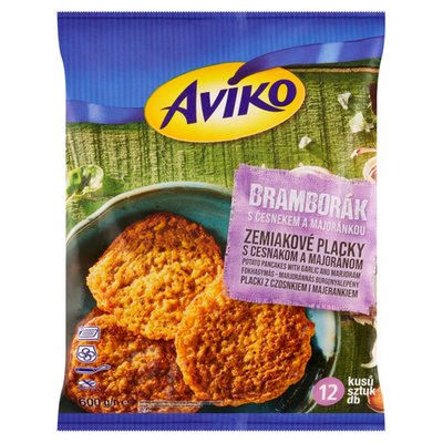 Obrázek Aviko Bramborák s česnekem a majoránkou 12 ks 600g