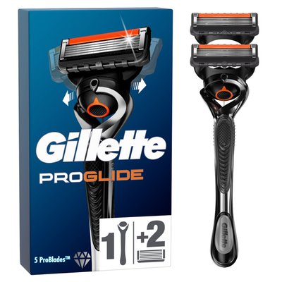 Obrázek Gillette ProGlide Holicí Strojek Pro Muže, 2 Náhradní Holicí Hlavice