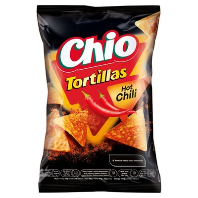 Obrázek Chio Tortillas kukuřičný snack s příchutí chilli 110g