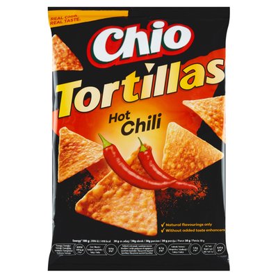 Obrázek Chio Tortillas kukuřičný snack s příchutí chilli 110g