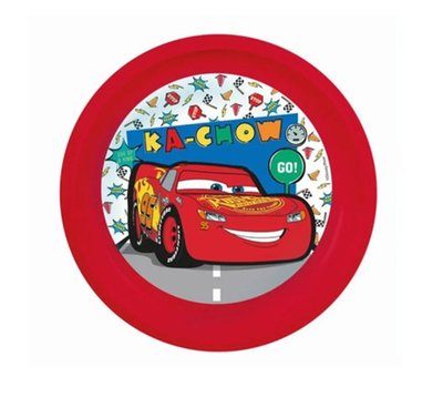 Obrázek Talíř plastový mělký CARS 22 cm
