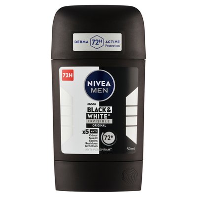 Obrázek Nivea Men Black & White Invisible Original Tuhý antiperspirant 50ml