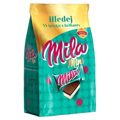 Obrázek Sedita Mila Mini oplatky s mléčnou krémovou náplní v kakaové polevě 180g